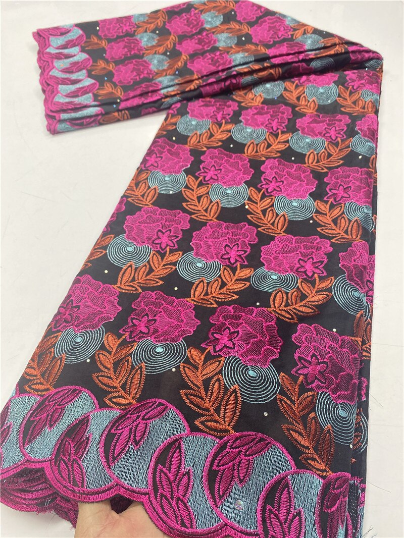 African Lace Fabric Lace Swiss Cotton Lace Fabric Swiss Voile Lace In Switzerland For Nigerian Party YA3714B-3: Picture 8