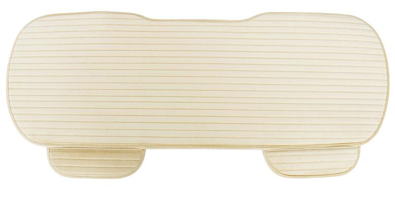 Car Seat Cover keep warm in winter Front/Rear Flocking cloth Cushion Breathable non slide Auto accessories Universal RU1 X35: beige rear
