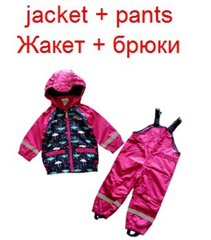 Tøj til børn/småbørn/piger, vindtæt babydragt, vandtæt tøjsæt, overalls, regnfrakke , 74 to 92: Jakke plus bukser / 24m