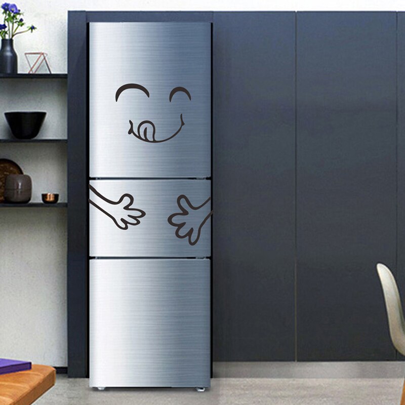 ✅køleskabsmagnet magnet køleskab sødt klistermærke køleskab glad lækkert ansigt køkken køleskab wallstickers kunst søde smiley wallstickers