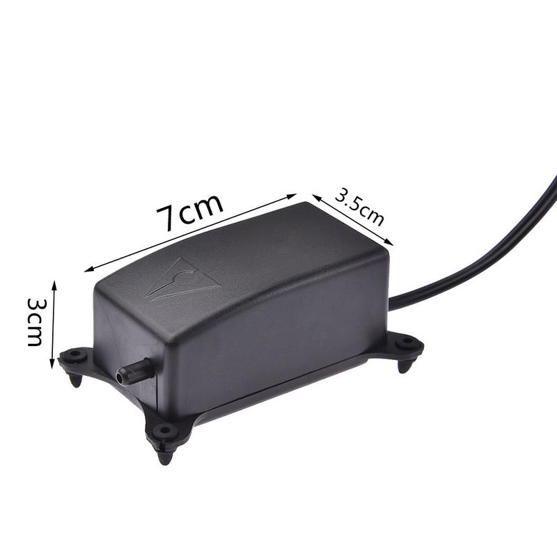 Ultra lydløs akvarieluftpumpe akvarielufter dampumpe luftsten akvarie akvarium iltpumpeslange airstone 220v eu stik