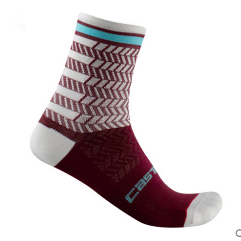 Fietsen Sokken Eenvoudige Multicolor Sport Ademend Deodorant Mannen Vrouwen Fiets Sokken Calcetines Ciclismo: Roze