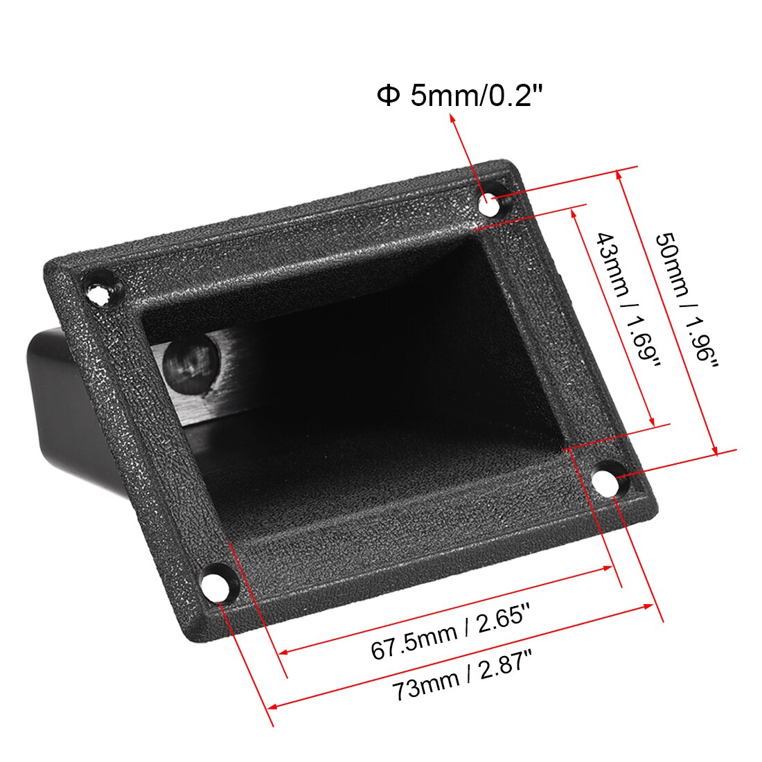 Verzonken Speaker Handvat Greep Pocket Stijl Voor Pa/Dj Speaker Kabinet Doos 4 Stuks