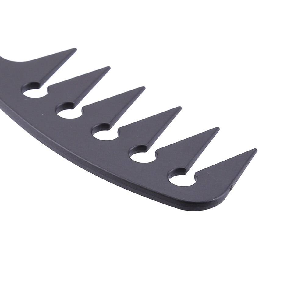 Peine de pelo de dientes anchos para hombre, cepillo de pelo Retro de plástico con cabeza de aceite, herramienta clásica de peinado de peluquería con dientes grandes, accesorio de peluquero
