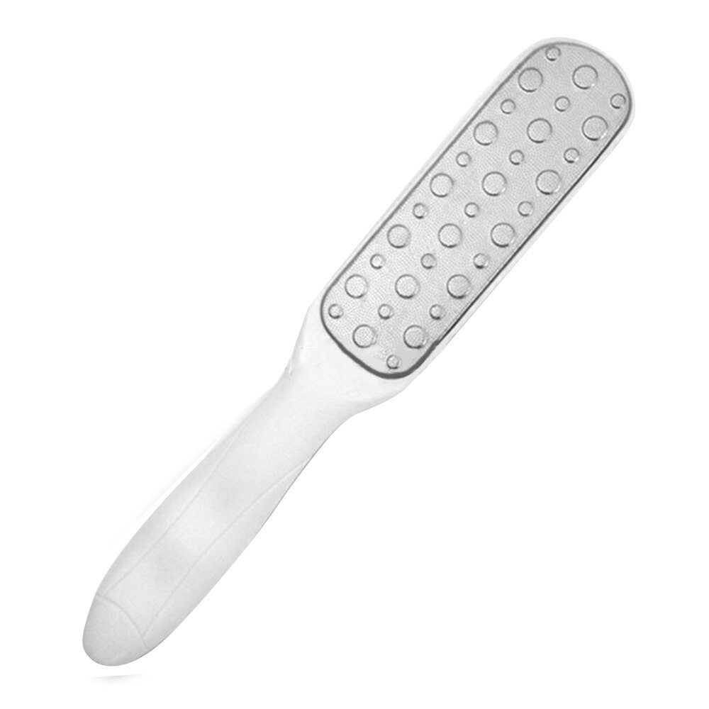 1pc Foot File Heel Grater For The Feet Pedicure Rasp Remover Luxury ABS/Stainless Steel Scrub Manicure Nail Tools: White