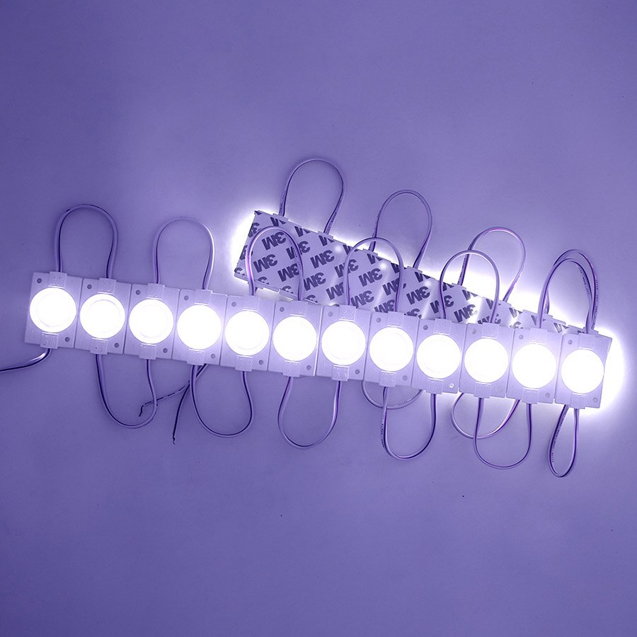COB LED Module Strip Light Bead Chip Lamp DC12V 2.5W Waterproof Ultra Bright DIY Sign Advertising Backlight Decorative Lights: White