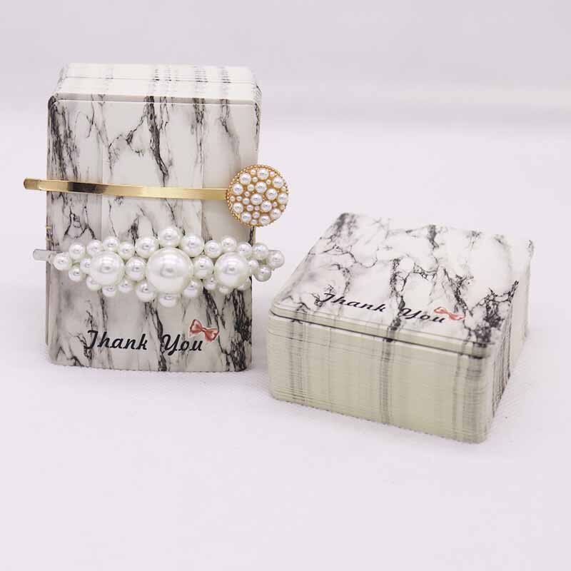 Multiple Marbling Jewelry Display&Packaging Cards Thank You Necklace&Hair Clip&Earring Cards 50pcs/lot: 7x9cm