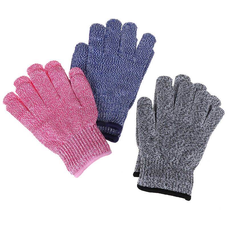 1Pair Anti-cut Gloves 5 Cut resistant Safety Gloves HPPE Material Protective Glove For Children Kids Baby Safety