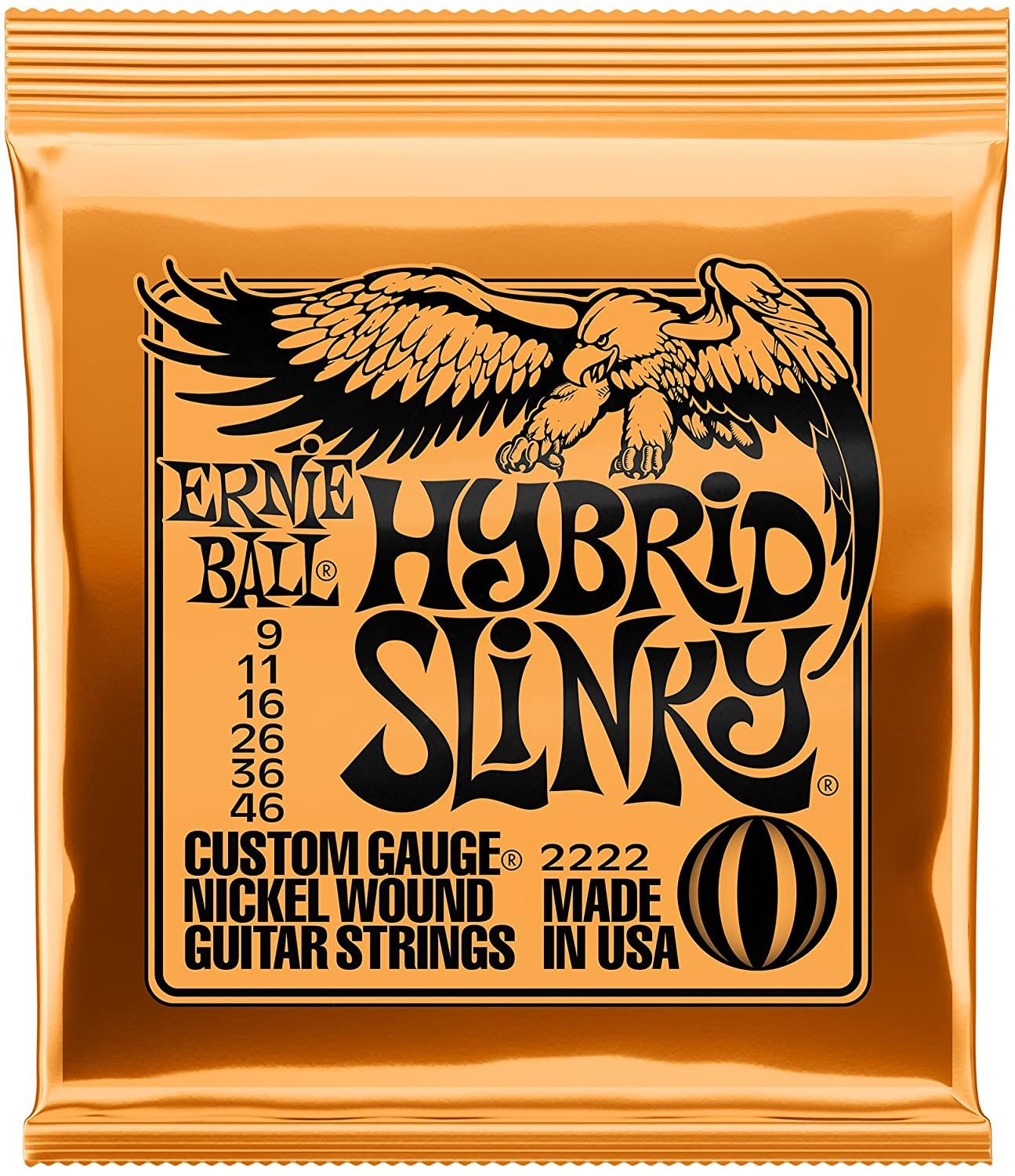 6 Sets EniBall Nickel Wound Electric Guitar Strings ,2215, 2220, 2221, 2222, 2223, 2225: 2222