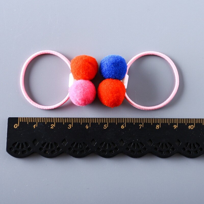 Bandes élastiques pour cheveux de princesse, boule de couleur pour enfants, coiffure pour bébé, accessoires pour cheveux pour filles, 10 pièces,