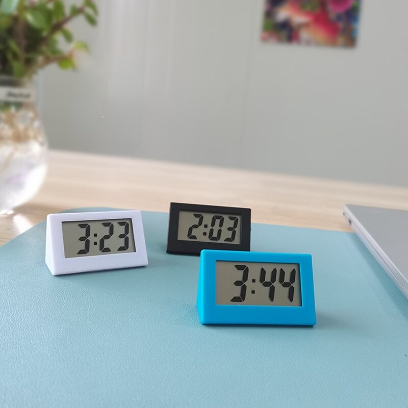 Mini triangle digital desktop student examination mute electronic clock lcd clock clock digital clock alarm clocks
