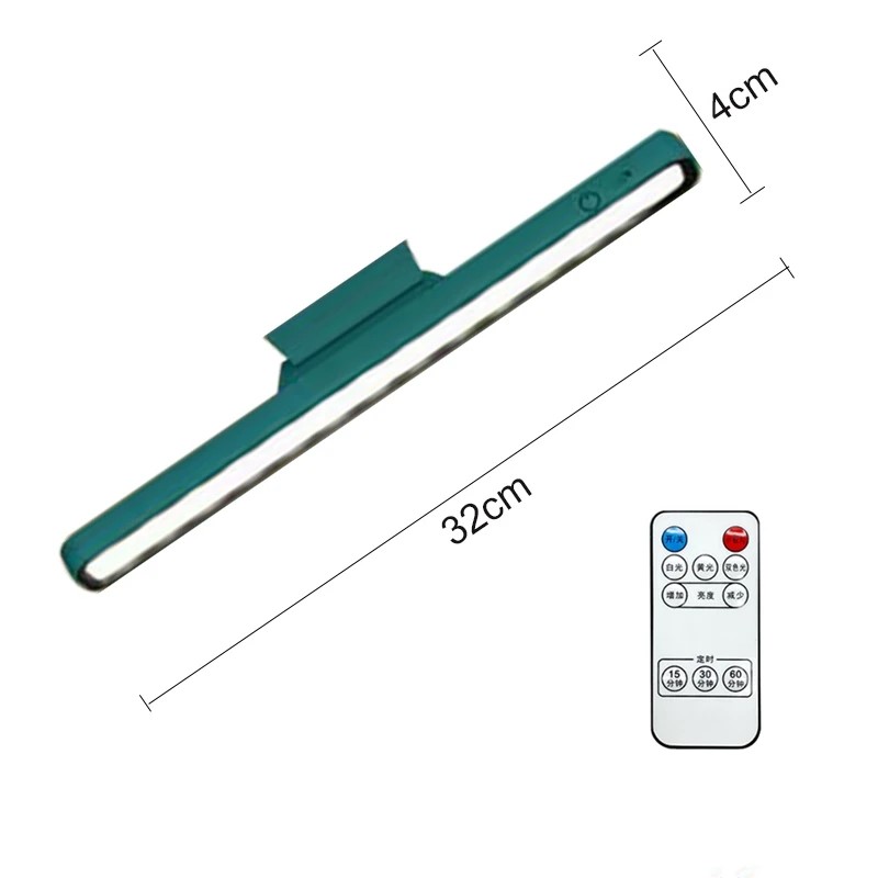 Luz LED para espejo de maquillaje, recargable por USB, 9W, atenuación continua, lámpara de tocador, colgante magnético, lámparas de mesa de lectura nocturna para dormitorio