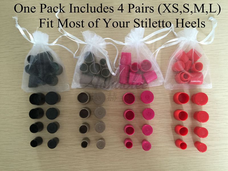 32 par (XS, S, M, L) wysokie obcasy łacińskiej sztylet taniec obcasy stopki antypoślizgowe silikonowe ochraniacze na wysokim obcasie ślub impreza: mieszać kolor i Qty