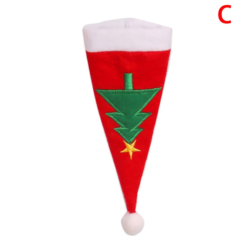 Kerst Decoratieve Kerst Hoed Voor Servies Bestek Houder Tas Tafeldecoraties Etentje Thuis: C