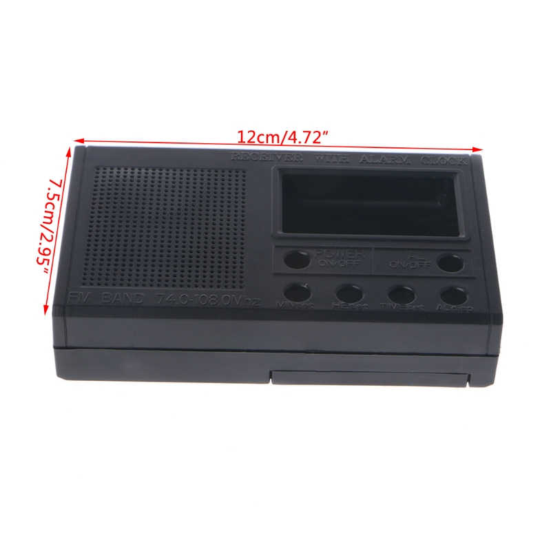 Kit de Radio FM LCD DIY, Suite de aprendizaje educativo electrónico, rango de frecuencia de 72-108,6 MHz