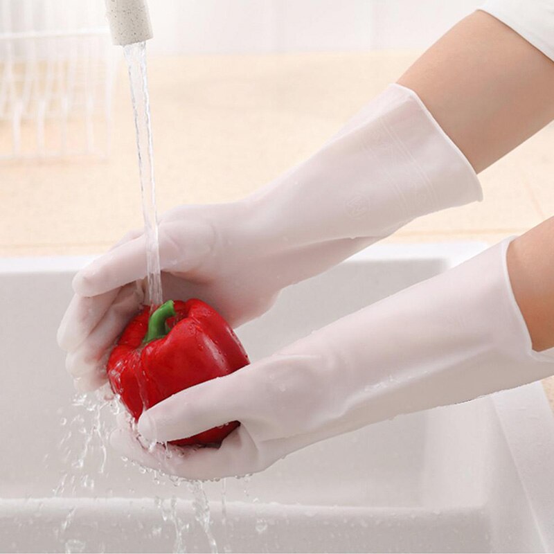 S/M/L ménage gants ménage étanche Silicone gants PVC lavage vêtements nettoyage cuisine plat Durable anti-dérapant gants