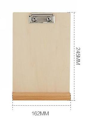 A4/ A5 Wooden Paper Clip Plate Stand Restaurant Menu Display Table Desk Top Sign Price List Paper Sheet Poster Snap Photo Clip: A5
