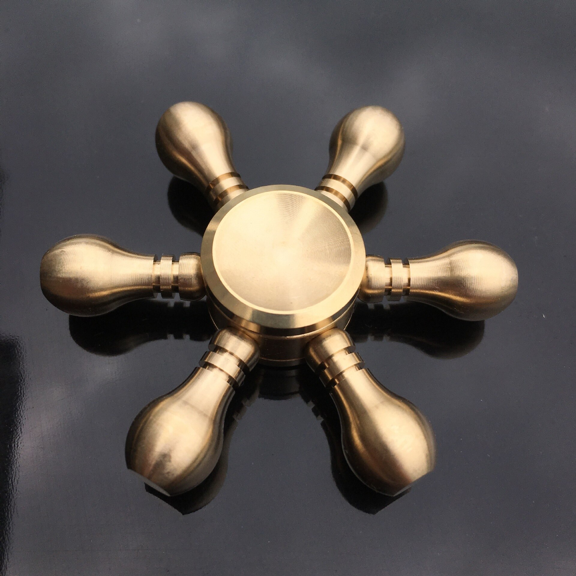 Bearing Zilver Hand Spinner Copper Metal Finger Fidget SpinnerAnti-Anxiety Stress Relief Focus Finger Toy Boy: 2