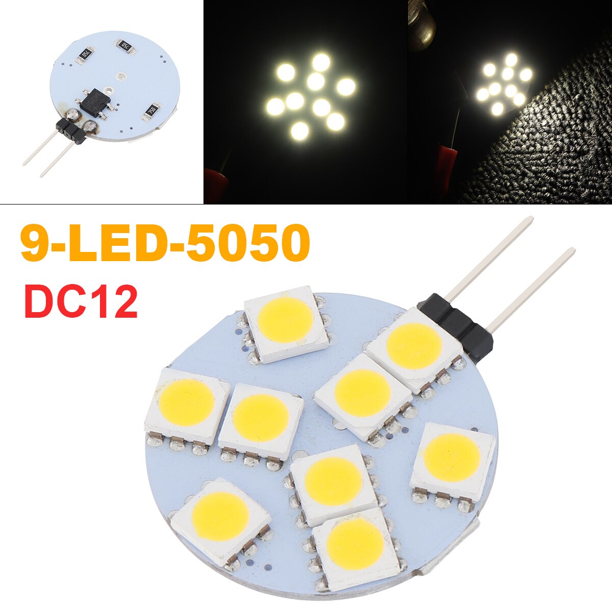 Led Licht Boord G4 Led Lamp 5730 5050 Smd Led Lamp Dc 12V Bi Pin Lamp Led Lamp 3W Warm Led Verlichting Vervangen Halogeen: 5050 1.5W