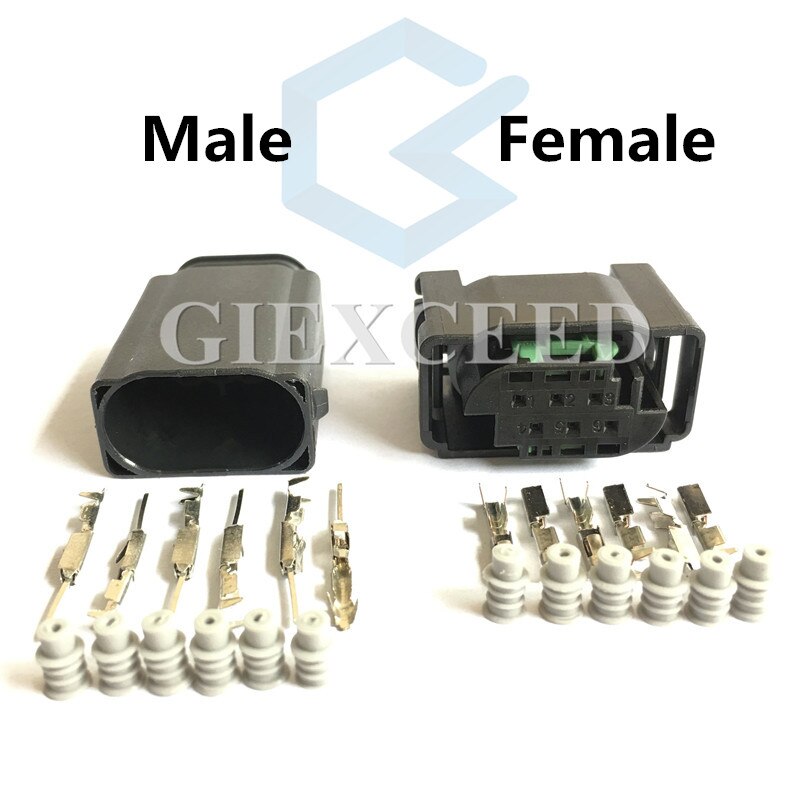 Conector de 6 pines 1-967616-1 7M0 973 119 hembra macho del Pedal del acelerador para BENZ BMW, conector del Sensor de la válvula de acelerador