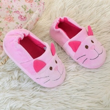 Winter Children Flip Flops Kids Slippers Home Baby Girl Clothes Slipper Boys Indoor Cotton Cartoon Cats Slippers Room Skid Warm
