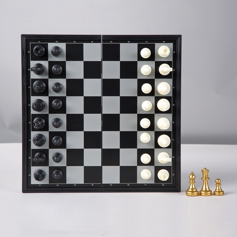 Magnetic Chess Board Medieval Gold And Silver Chess Board Set Leisure Entertainment Children For Games Chess