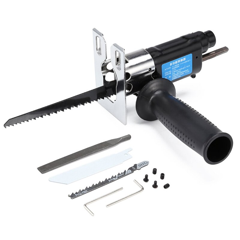 Reciprocating Saws Attachment Electric Drill Modified Electric Saws Converter Portable Woodworking Cutting Tool,Jig Saws