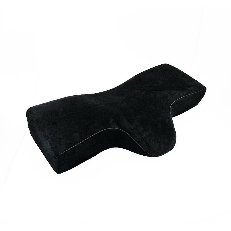 Memory Foam Cervicale Kussen Voor Slaap Make Wimper Kussen Trage Rebound Hals Fungeren Als Originele Cervicale Ondersteuning Orthopedische Kussen: A Black