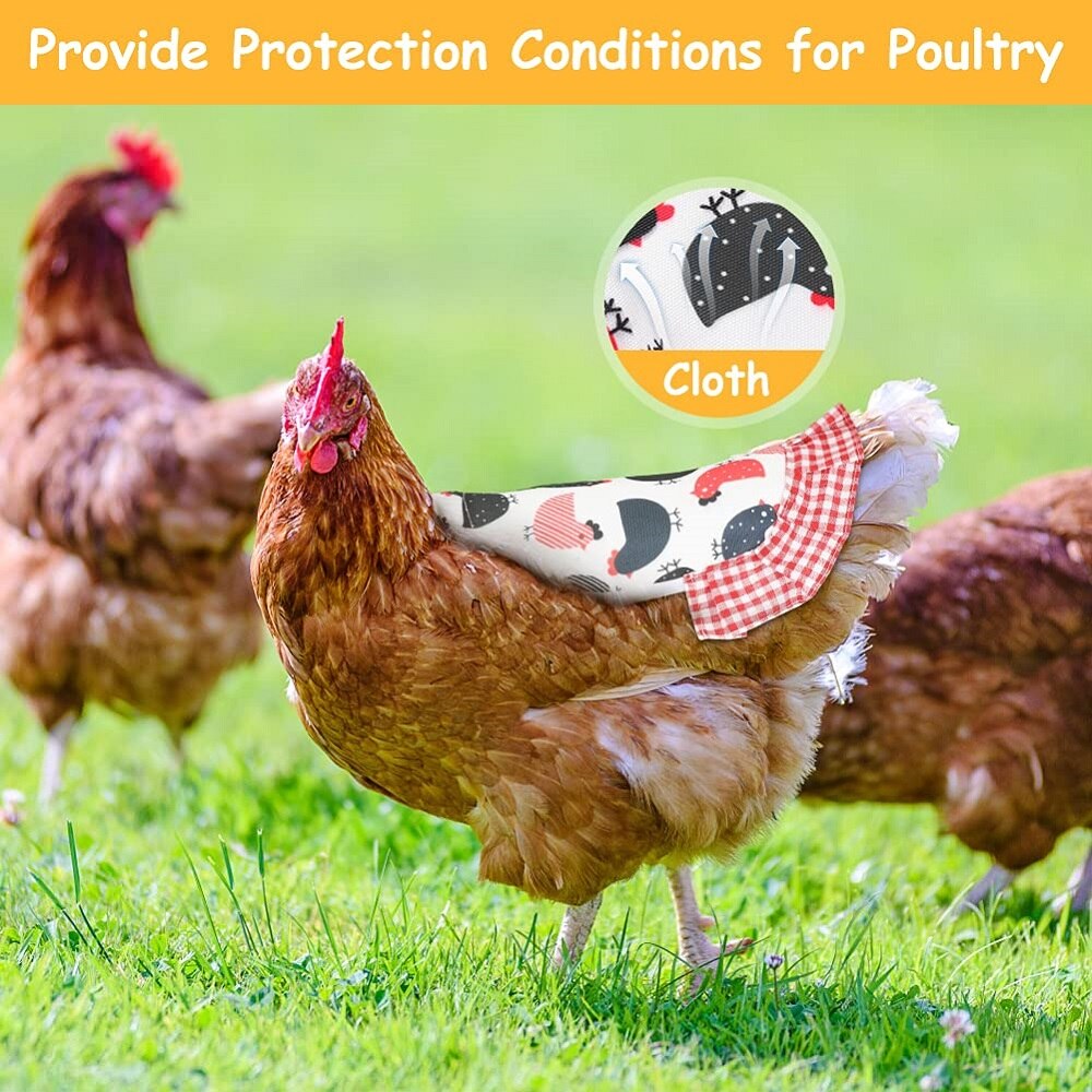 Chicken Duck Wings Back Protector Chicken Saddle Chicken Apron Perfection for Poultry Back and Wings Spring Protection Holder