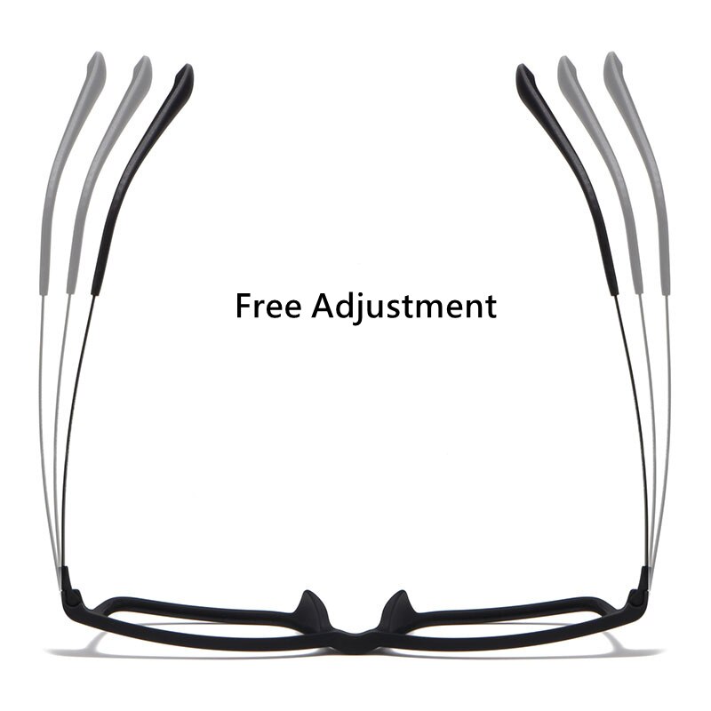 YIMARUILI patillas ultraligeras súper flexibles plástico titanio cuadrado miopía gafas graduadas ópticas montura hombres HR8085