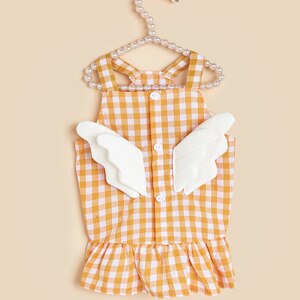 Lovely Wings Hond Kat Rooster Jarretel Rok Huisdier Zomer Comfortabel Pak Rok V-Type Jarretelle Hond Jurk Hond Kleding: YELLOW / M