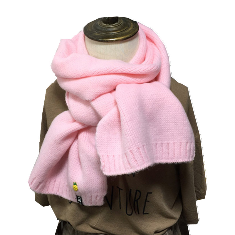 17 Colors Autumn Winter Children Immitation Cashmere Scarf Boys Girls Shawl Warm Thicken Kids Neckerchief Children Bufandas