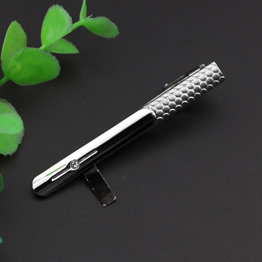 Stropdas Clip Voor Mannen Nicktie Accessoires Mode Stijl Metalen Tone Carving Eenvoudige Bar Business Sluiting Praktische Pin: 12