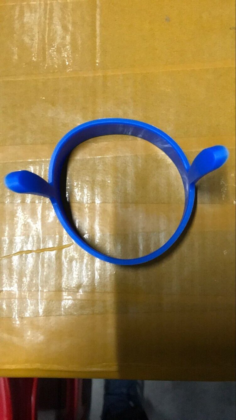 Moules à crêpes en Silicone, anneaux d'œufs ronds, antiadhésifs avec poignées, pour la friture, , 1 pièce,