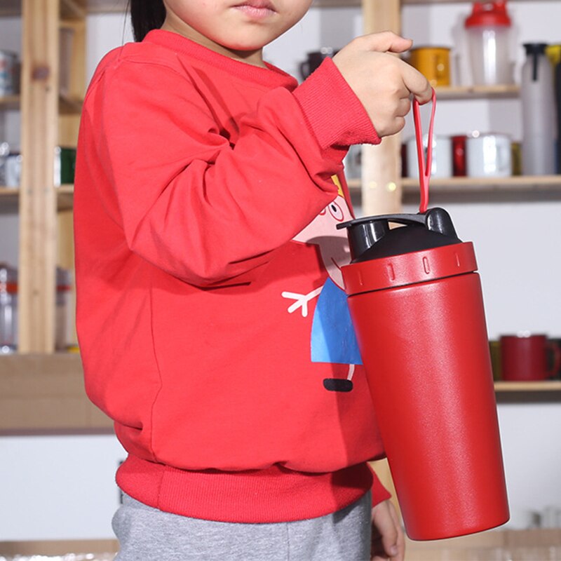 Shaker Bottle Whey Protein Powder Mixing Bottle Sports Nutrition Protein Shaker Fitness Water Bottle Stainless Steel Thermos
