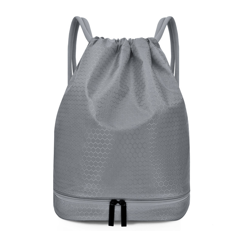 Mochila de natación con cordón, bolsa húmeda seca, bolsas deportivas, hombro, viajes, piscina, playa, bañador, Mochila impermeable, bolsa para nadar XA317WA: Grey