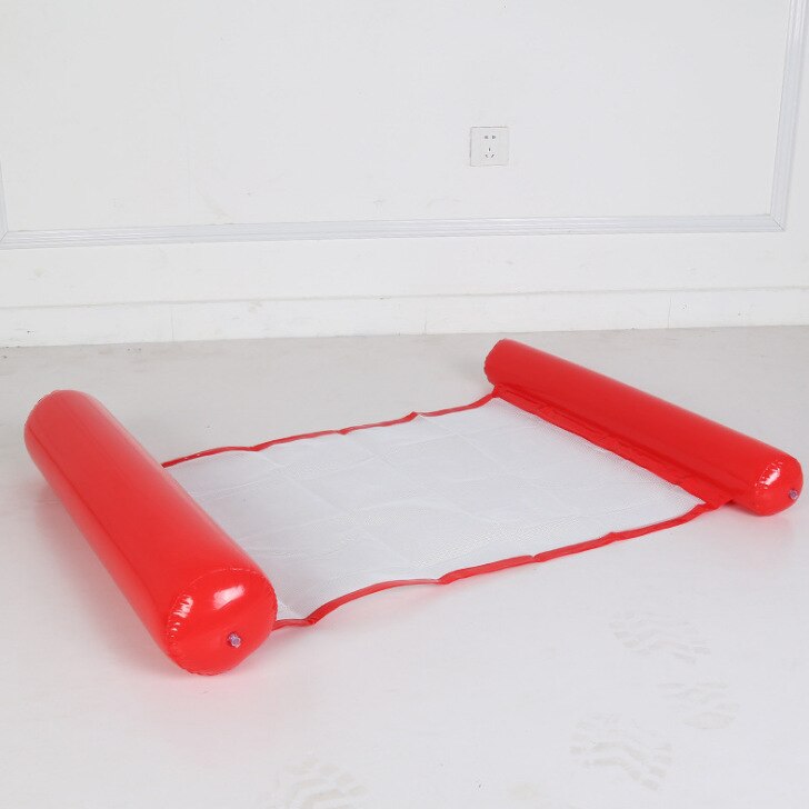Opblaasbare Hammick Opblaasbare Drijvende Rij Water Hangmat Multifunctionnal Float Pool Bed Zwembad Water Sport Accessoire: Rood