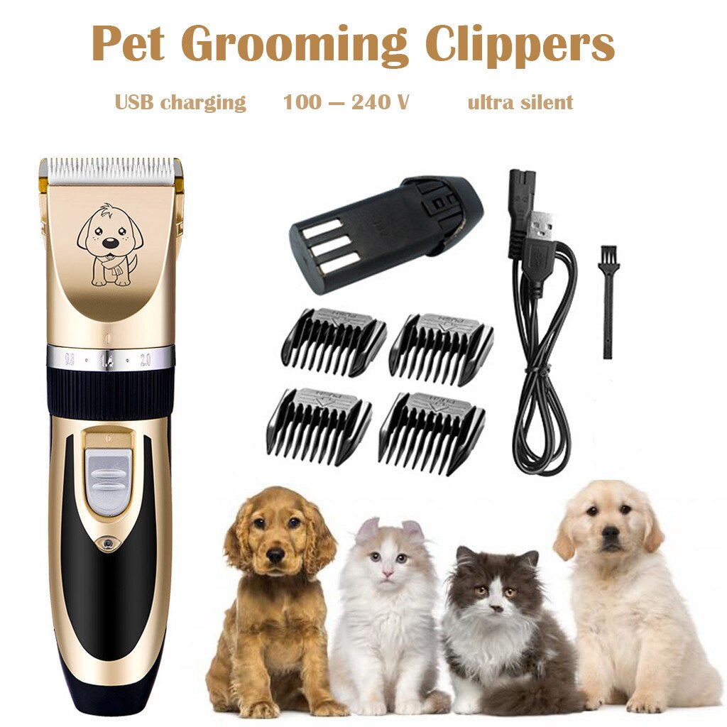 Lipeper Dog Clipper, Dog Shaver Clippers Low Noise Rechargeable Cordless Electric Hair Trimmers