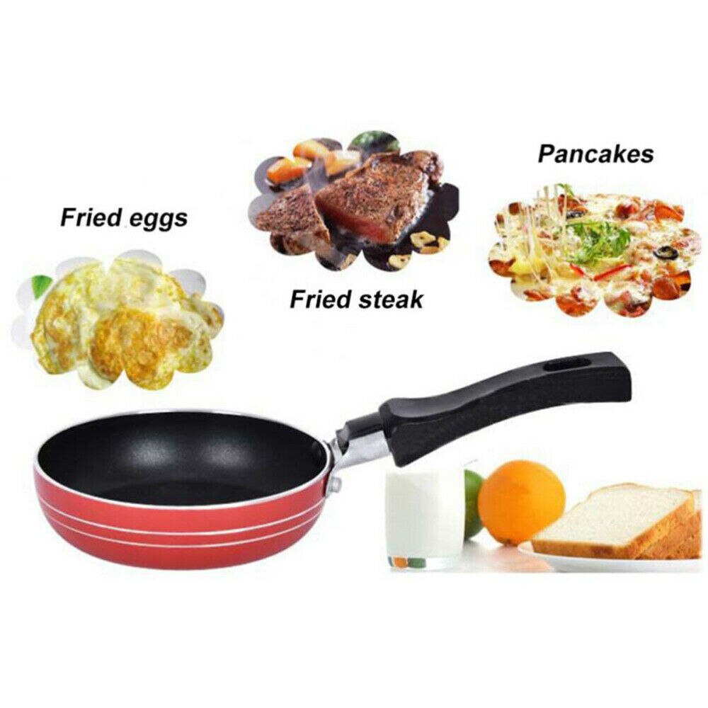 Mini sartén de tortilla portátil para el hogar, huevo escalfado, cocina pequeña antiadherente, sartén, utensilios de cocina, accesorios de cocina