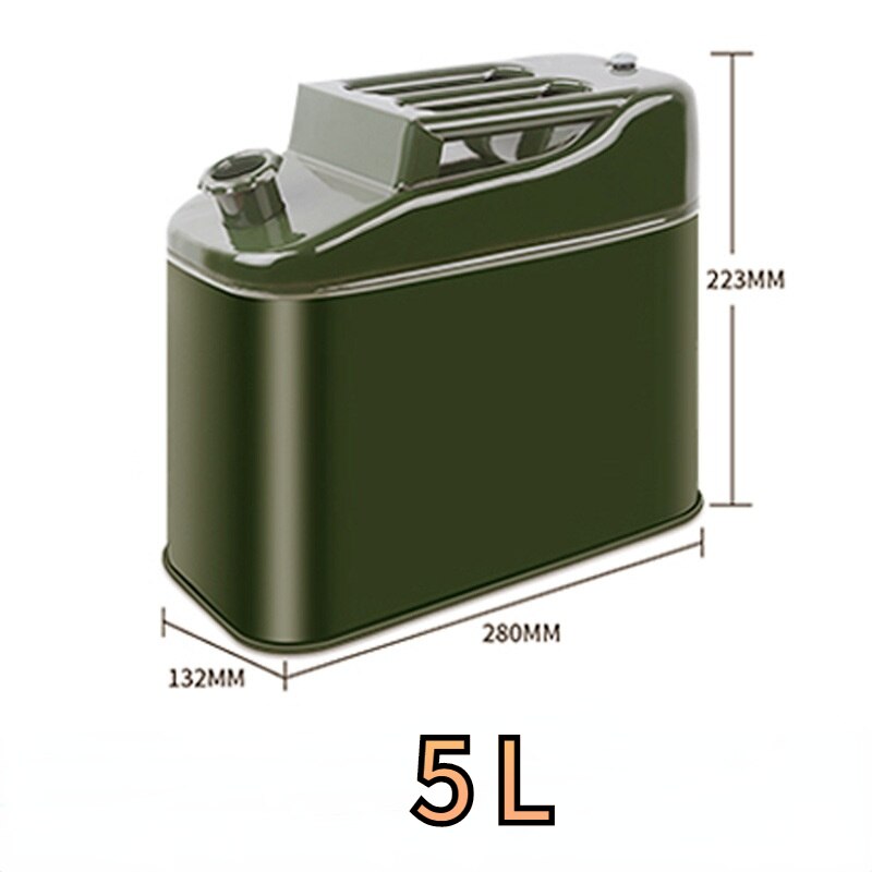 Pot métallique de 20l en acier inoxydable avec 3 poignées, réservoir de stockage avec bec en alliage d&#39;aluminium: 5