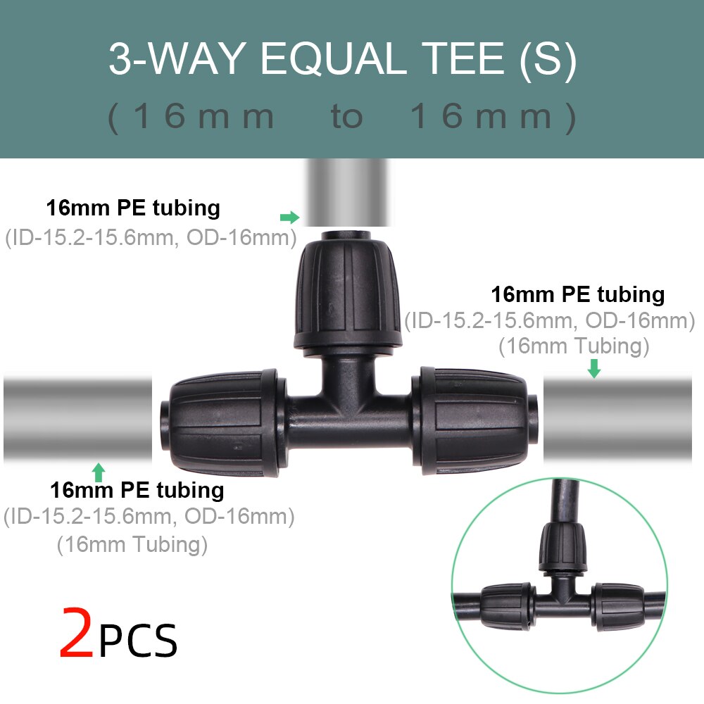 1/2 ''3/4'' 2-IN-1 Weibliche Gewinde zu 1/4'' 3/8'' 1/2'' Barb 2-Weisen 4-weisen Abgeschaltet Stecker Garten Bewässerung Kupplung Adapter: S-2PCS