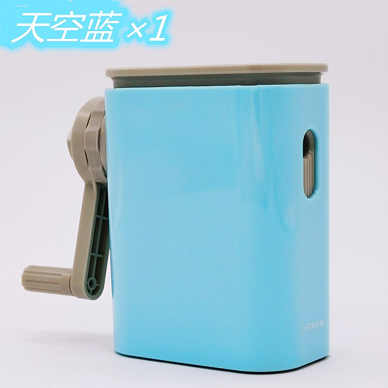 Art Puntenslijper Hand Crank Met Container Professionele Schilderen Kinderen Kunstenaar Student Briefpapier Schoolbenodigdheden Tenwin: Blue