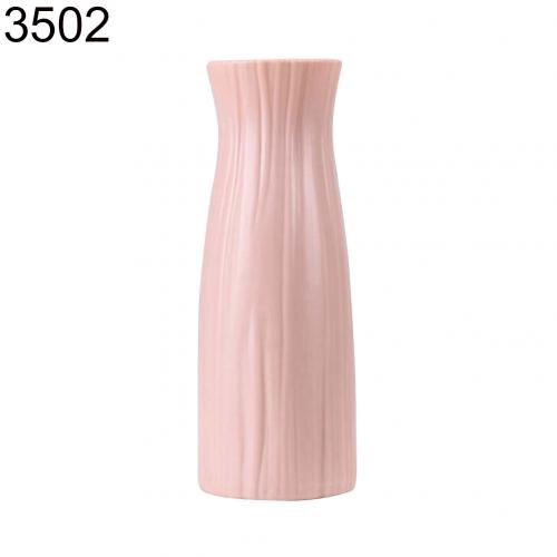 Plastique incassable Pot de fleur Vase moderne étude salle couloir mariage décor: Pink 3502