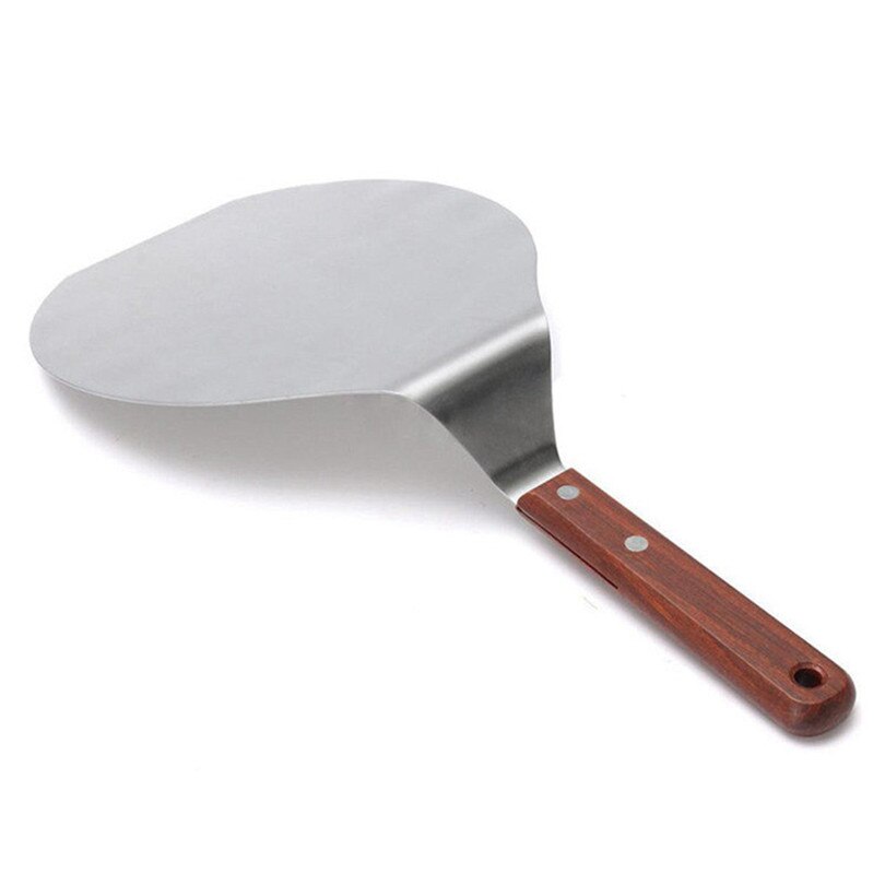 Pala de acero inoxidable para pizza, pala de aluminio para pelar espátula de Pizza, soporte para placa levantadora de pastel, utensilios de cocina para hornear #4JY23