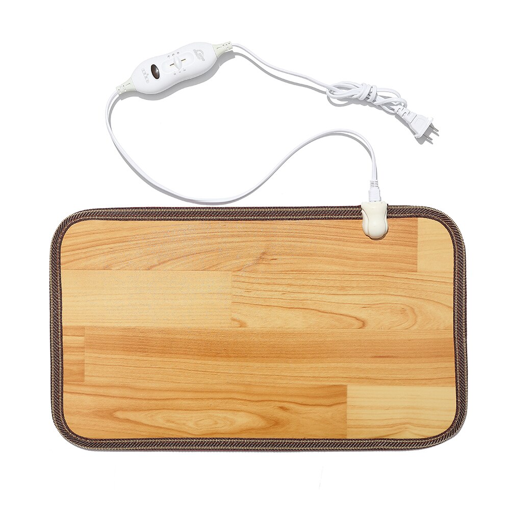 leather heating foot pad heater electric heating pad waterproof foot pad leg heater carpet thermostat heating tool 220V: 2 Level Adjustable