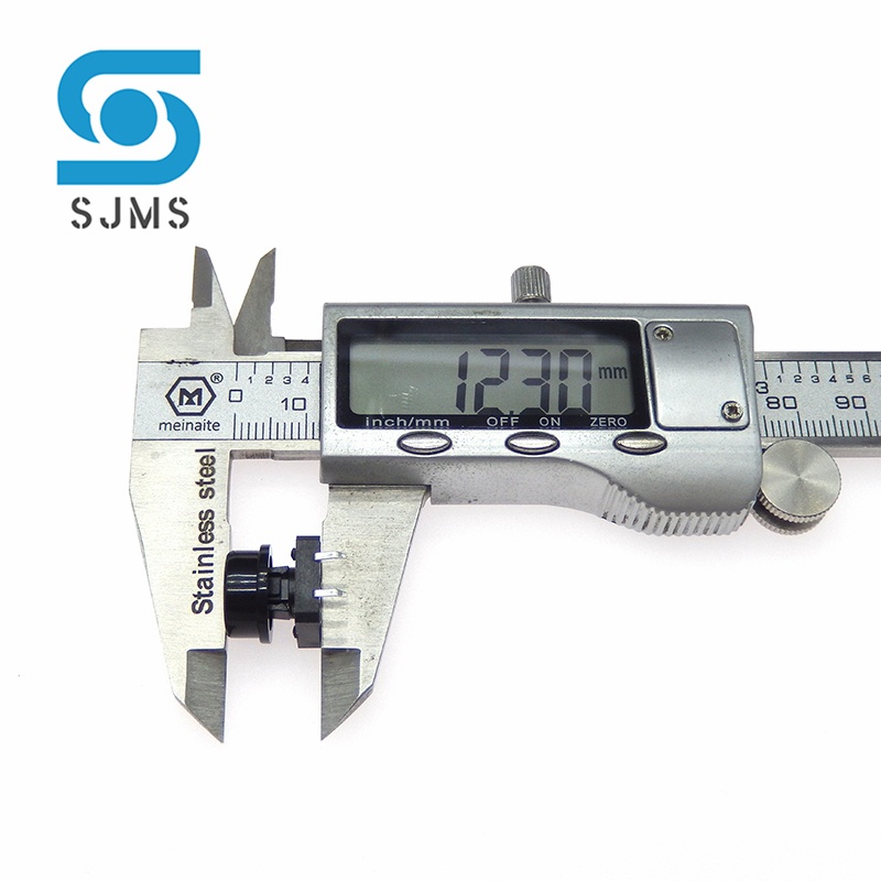 10 Stks/partij 12*12*7.3Mm Tijdelijke Tactiele Schakelaar Dip 4 Pins Tactiele Drukknopschakelaar Met Cap Momentary Tact Schakelaar 12X12X12.3 Mm