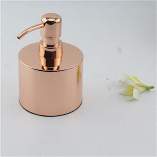 Liquid Soap Dispenser Soap Container 304 Stainless Steel Bathroom Shampoo Bath lotion Holder Press Type Rose Gold: Style 4