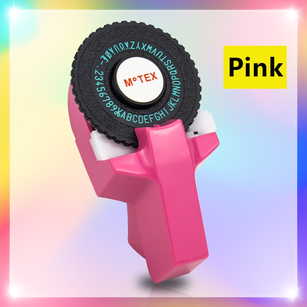 Labelwell 10 sztuk Multicolor kompatybilny dymo 3D tłoczenie taśmy 9mm DIY plastikowe tłoczenie etykiety do drukarki Dymo 1540 Motex E101: Pink E101
