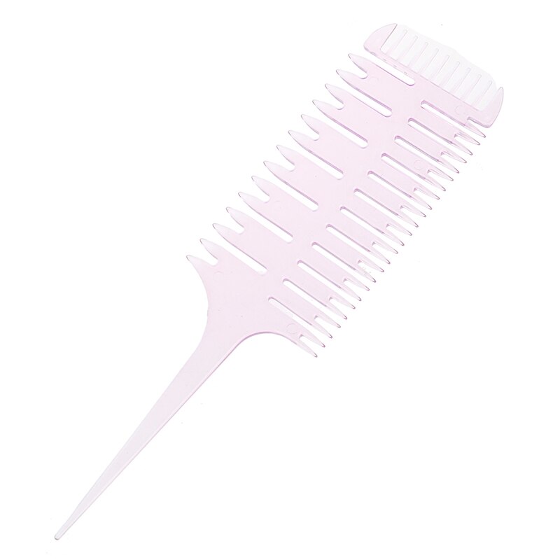 Easy To Use Weave Weaving Comb Hair Dye Styling Tool Salon Hair Dyeing Comb 3-Way Sectioning Highlight Comb