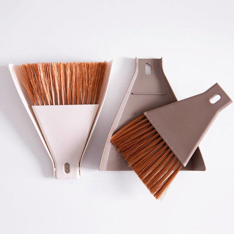 Mini Desktop Broom Set Household Cleaning Tool Practical Computer Desk Narrow Gap Dust Removal Cleaning Tool Office Clean Brush
